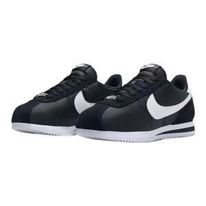 Nike Cortez Textile Black White Sneakers Women’s 7.5 Running Heritage Shoe NEW